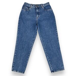 Bill Blass Jeans Women 12 (ACTUAL 30x27.5) Blue Easy Fit High Rise Taper Vintage